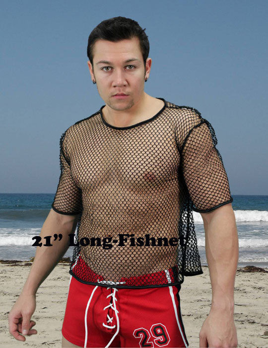 Mens Fishnet Shirt 2 Lengths