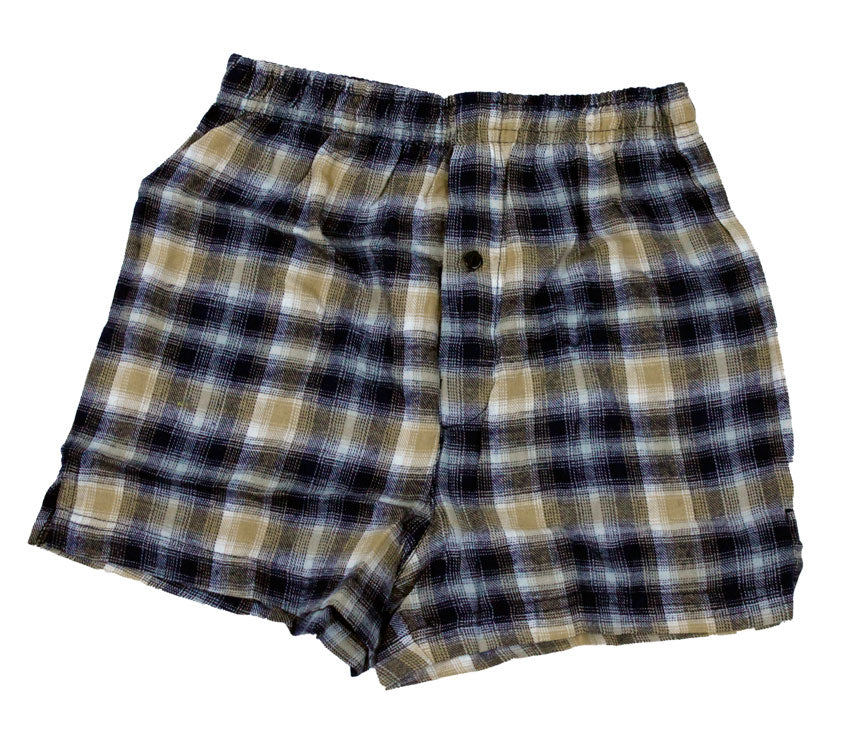 Mens Flannel Boxer Shorts -Closeout