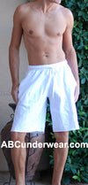 Men's Fleece Long Gym Shorts-ABC Underwear-ABC Underwear