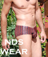 Mens Hot Shimmer Red Night Short - Clearance-Nds Wear-ABC Underwear