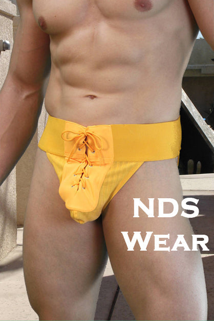 Mens Lace-up Jockstrap Odysseus Roman Tie Jock by NDS Wear - Blowout Sale