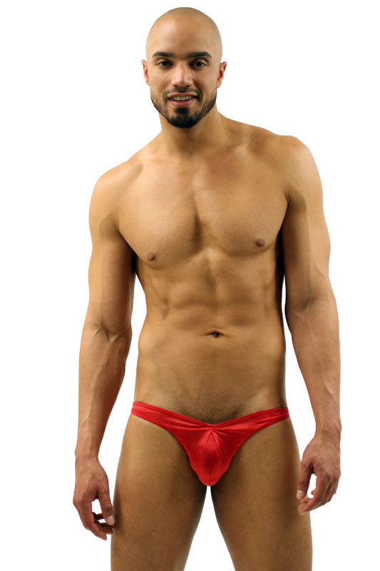 Mens Low-rise Exposed Butt Bikini Brief -Closeout
