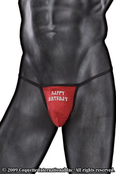 Men's Musical Happy Birthday G-String - ABC Underwear Men's Musical Happy Birthday G-String - ABC Underwear