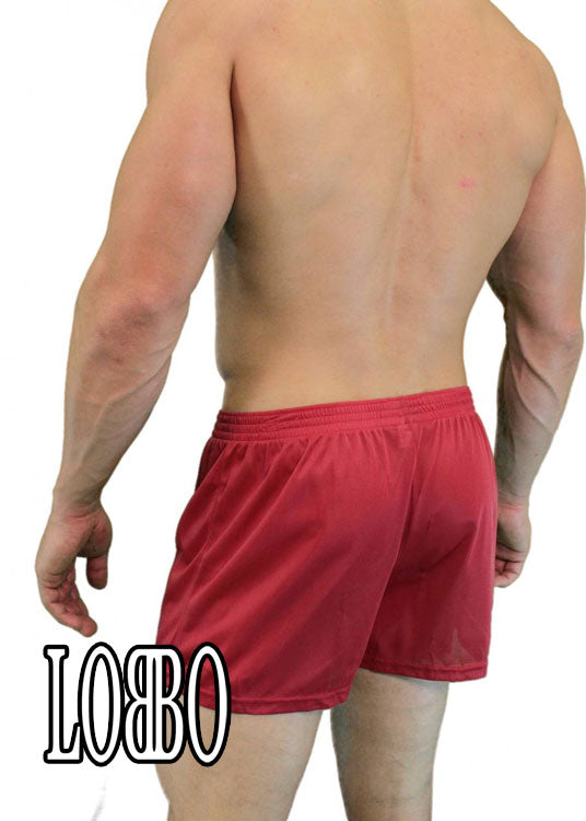 Mens Nylon Tricot Boxer Underwear Short - Clearance