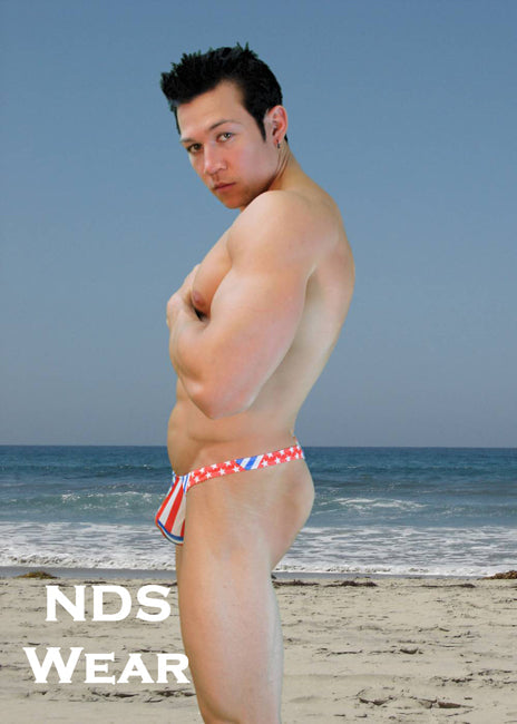 Men's Patriotic Swim Thong for the Modern Gentleman