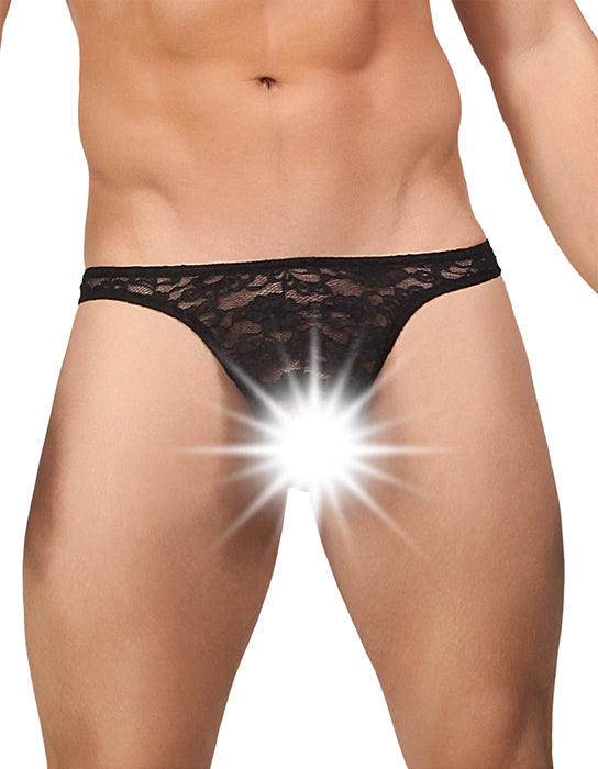 Men's Power Bong Thong with Stretch Lace