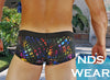 Mens Rainbow Snake Pouch Hot Short - Clearance-NDS Wear-ABC Underwear