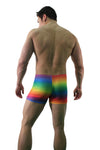 Mens Rainbow Square-Cut Trunk Short - BLOWOUT SALE!