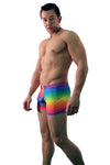 Mens Rainbow Square-Cut Trunk Short - BLOWOUT SALE!