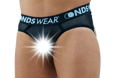 Men's Sheer Black Jock String Thong - BLOWOUT SALE!