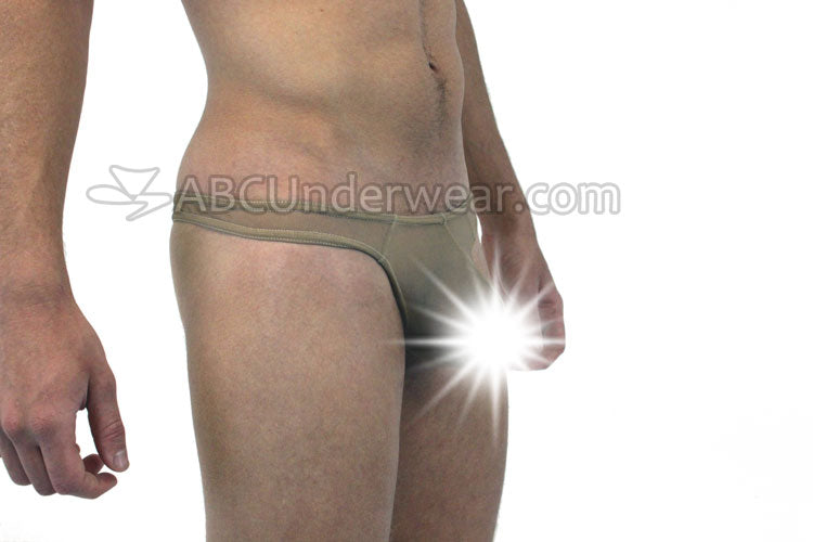 Men's Sheer Flesh Tone Thong for the Fashion-forward Individual