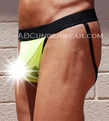 Mens Sheer Neon Jockstrap - Closeout
