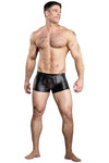 Mens Sheer Pouch Pleather Trunk - CLoseout-Male Power-ABC Underwear