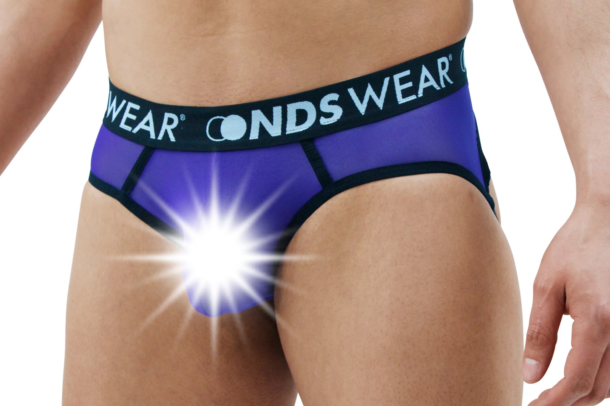 Men's Sheer Purple Jock String Thong