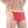Men's Side Split Clip Easy-Off Mini Trunk Red-Yellow-NEPTIO-ABC Underwear
