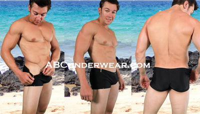 Mens Side Zip Men's Swimsuit By NDS WEAR - BLOWOUT Priced!