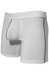 Mens Stretch Cotton Pouch Boxer Briefs Underwear - White - BLOWOUT SALE!