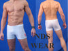 Mens Stripe Squarecut Swimsuit -Closeout-nds wear-ABC Underwear