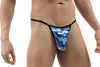 Men's Thong with Blue Camo Print-NDS WEAR-ABC Underwear