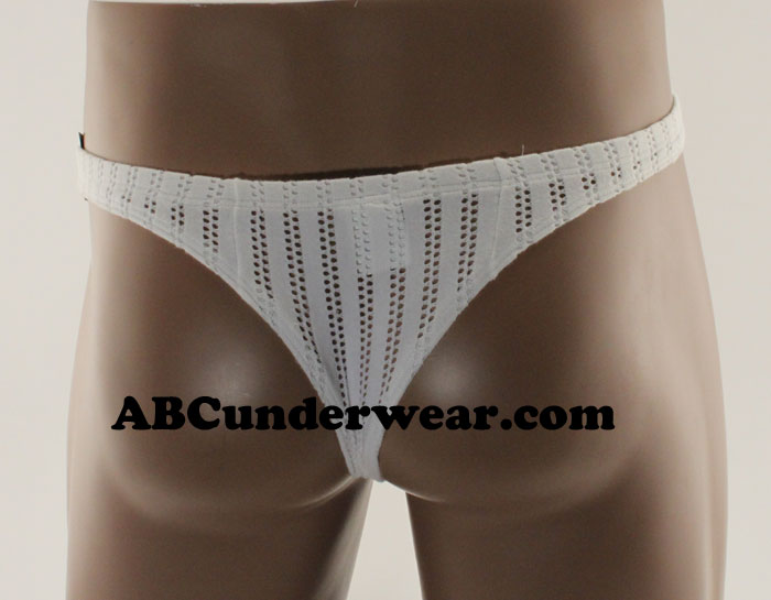 Men's Thong with Mesh Hole
