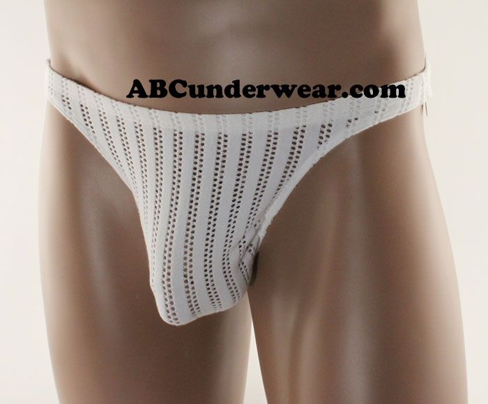 Men's Thong with Mesh Hole