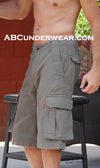 Men's Twill Cargo Shorts-scarsdale-ABC Underwear