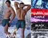 Mens Velvet Side Split Shorts-NDS Wear-ABC Underwear