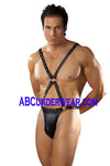 Men's Warrior Studded Thong Harness for a Bold and Edgy Style-Male Power-ABC Underwear