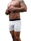 Mens White Boxer Briefs Polyester Underwear By NDS Wear-NDS Wear-ABC Underwear