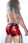 Metallic Look Tie-side Mens Shorts - BLOWOUT SALE!