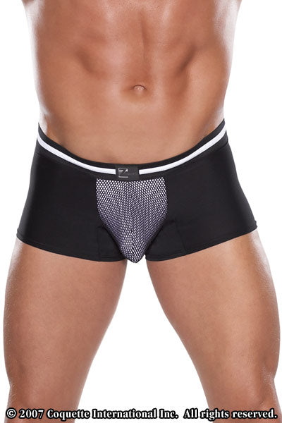 Microfiber and Fishnet Boxer Brief