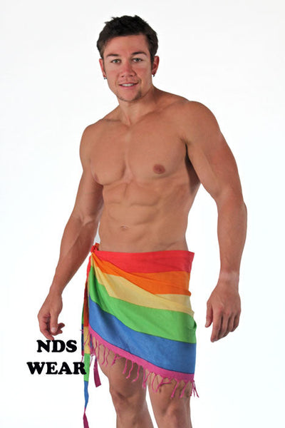 Mini Rainbow Sarong Unisex - Gay Pride Wear BLOWOUT SALE!