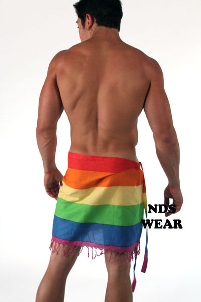 Mini Rainbow Sarong Unisex - Gay Pride Wear BLOWOUT SALE!