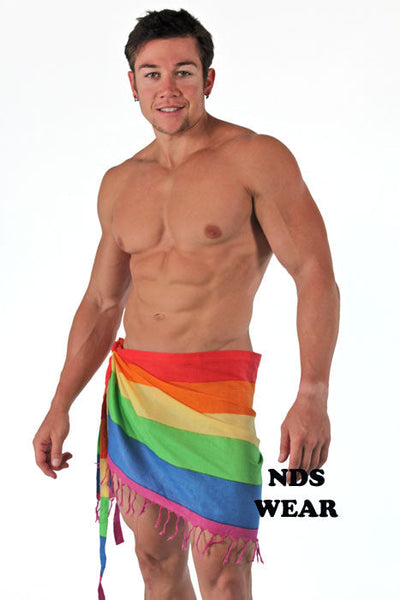 Mini Rainbow Sarong Unisex - Gay Pride Wear BLOWOUT SALE!