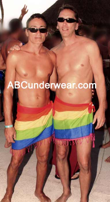 Mini Rainbow Sarong Unisex - Gay Pride Wear BLOWOUT SALE!