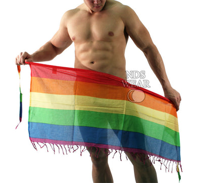 Mini Rainbow Sarong Unisex - Gay Pride Wear BLOWOUT SALE!