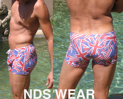 NDS Flags Squarecut Swimsuit-ABC Underwear-ABC Underwear