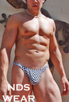 NDS Illusion Checker Men's Thong - A Stylish and Contemporary Addition to Your Wardrobe - BLOWOUT