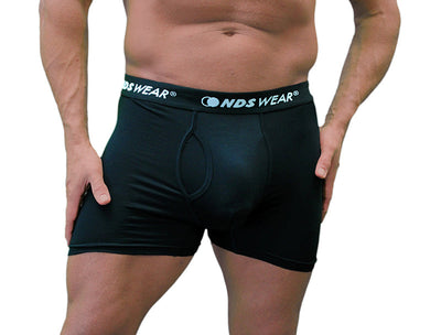 NDS Wear Bamboo Boxer Brief Underwear for Men 2 Pack Blue-Black-NDS Wear-ABC Underwear