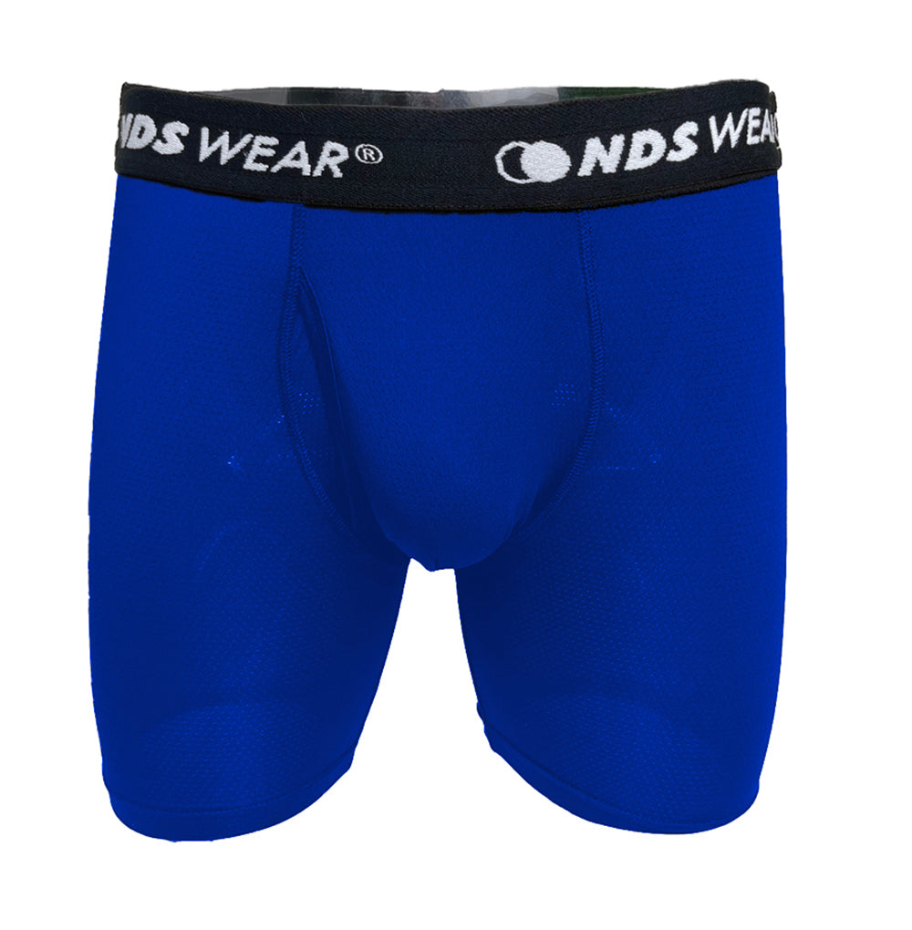 NDS Wear Boxer Brief for Men Sport Mesh Fly Front Underwear 2 Pack