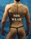 NDS Wear Men's Black Athletic Mesh Thong: A Stylish and Comfortable Choice for Active Individuals-nds wear-ABC Underwear