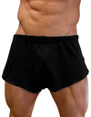 NDS Wear Mens Cotton Mesh Side Split Short Black - Blowout Sale!