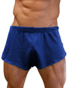 NDS Wear Mens Cotton Mesh Side Split Short Royal Blue - BLOWOUT SALE!