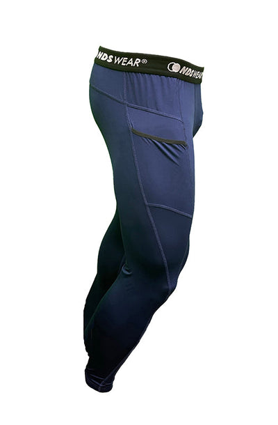 NDS Wear Men's 3/4 Compression Active Tights Color Navy - ABC