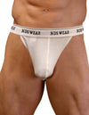 NDS Wear Men's White Cotton Mesh Brazilian Thong: A Stylish and Comfortable Addition to Your Wardrobe-BLOWOUT