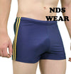 NDS Wear Mens swimwear Yellow Side Stripe Midcut Swimsuit-NDS Wear-ABC Underwear