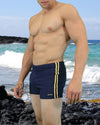 NDS Wear Mens swimwear Yellow Side Stripe Midcut Swimsuit-NDS Wear-ABC Underwear