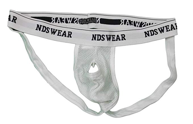 NDS Wear Open Suspensory Mesh Jock Strap White - ABC Underwear