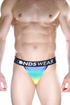 NDS Wear® Men's Rainbow Gradient Thong: A Vibrant Addition to Your Wardrobe - BLOWOUT SALE!