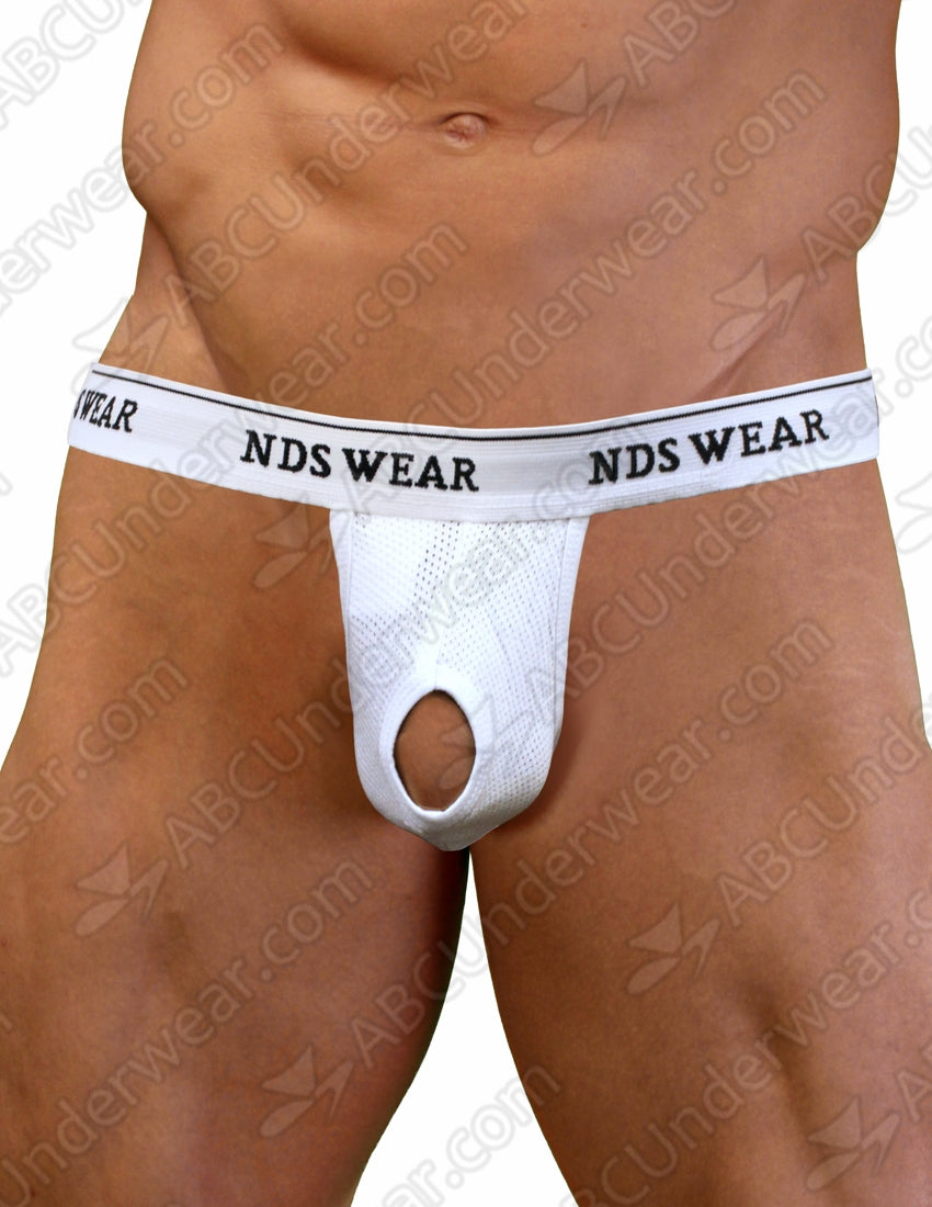 NEW Open Hole Suspensory Stretch Mesh Jock Strap - NDS Wear - 2 PACK